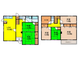 星の荘戸建の物件間取画像